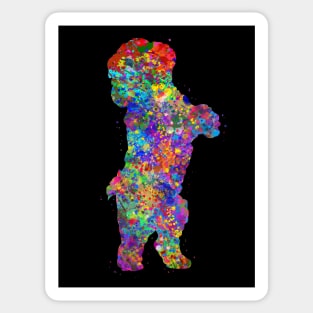 Bichon frise breed dog watercolor Sticker